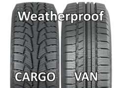 Nokian Weatherproof C dva různé dezény Cargo a Van