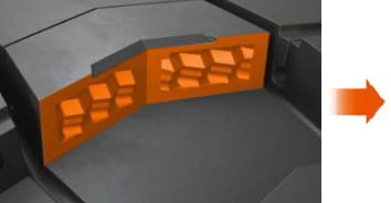 3D lamely zvýšený nájezd a trakce