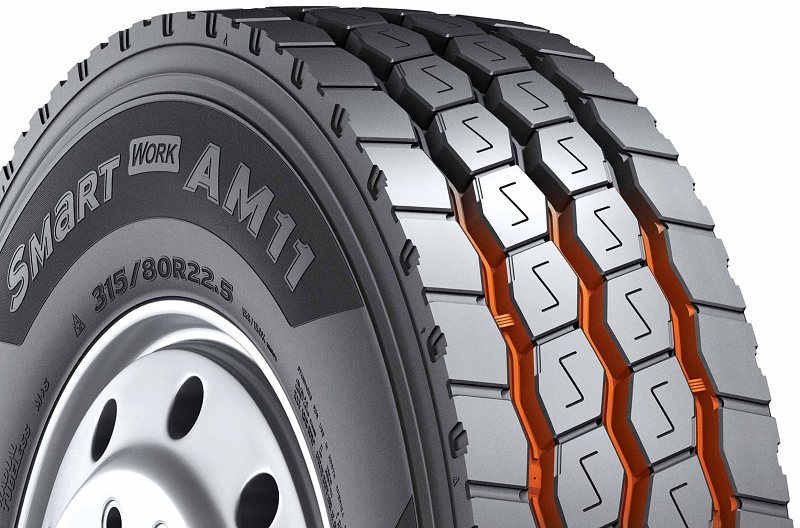 Hankook Smart Work AM11 - Omezení zavrtávání kamínku.