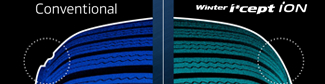 Zakulacený profil pneu - Hankook Winter i*cept iON X