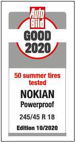AutoBild Test 10/2020 - Nokian PowerProof