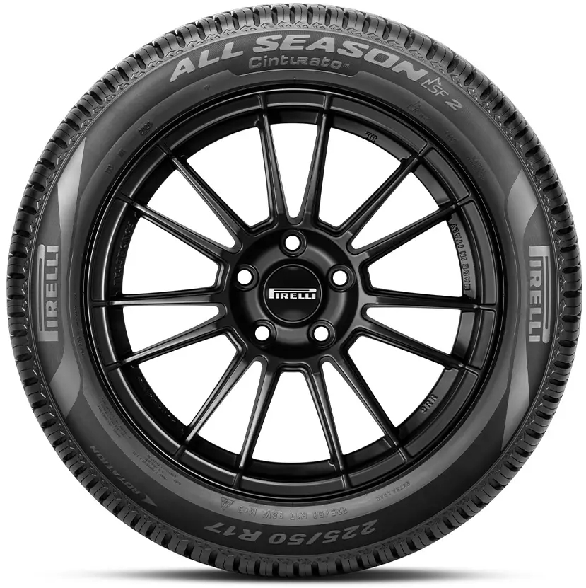 Pirelli All Season SF2 - detail bočnice s diskem Pirelli All Season SF2 - detail bočnice s diskem