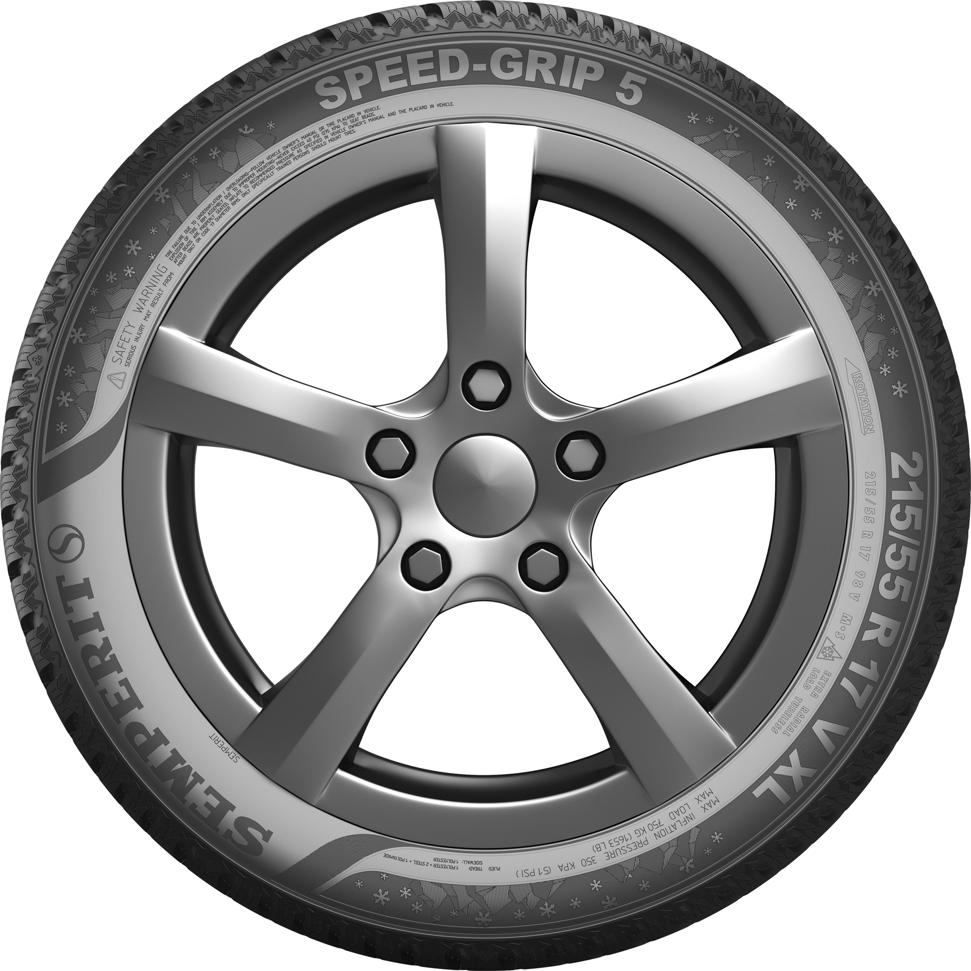 Semperit - Speed Grip 5 - pohled na bočnici Semperit - Speed Grip 5 - pohled na bočnici