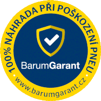 Rozšířená záruka na pneumatiky Barum.
V případě neopravitelného poškození 
garantuje vrácení plné nákupní ceny.
pro více informací klikni